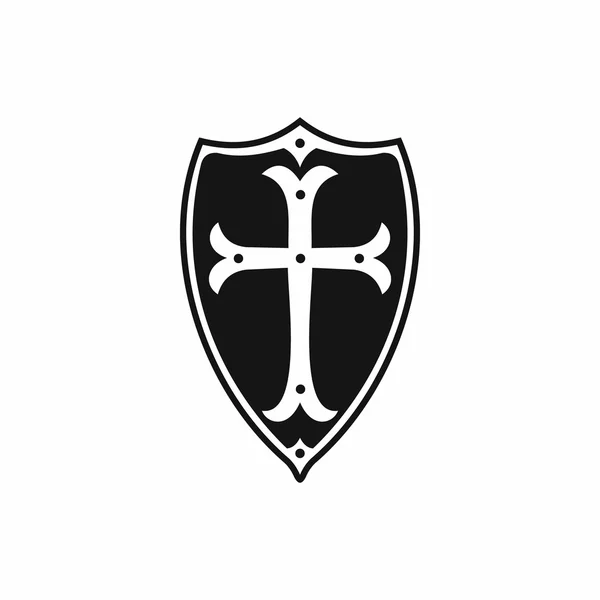 Icono de escudo, estilo simple — Vector de stock