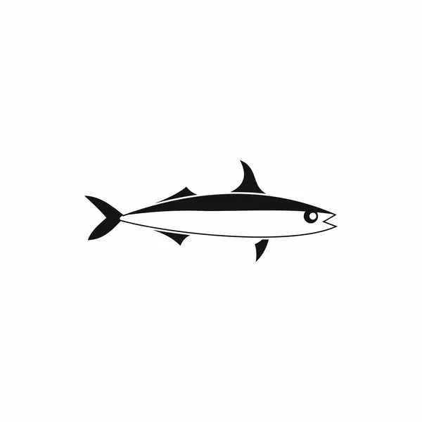 Icône poisson, style simple — Image vectorielle