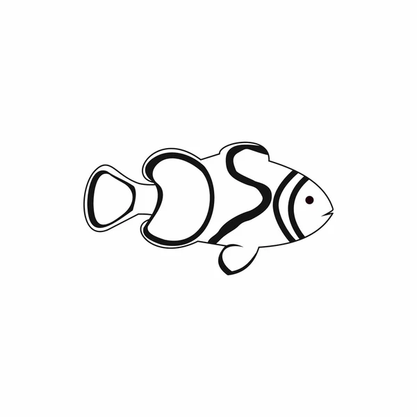 Icono de pescado, estilo simple — Vector de stock
