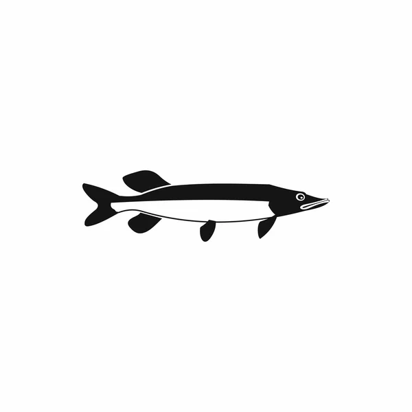 Icône poisson, style simple — Image vectorielle
