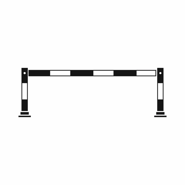 Schranken-Symbol, einfacher Stil — Stockvektor