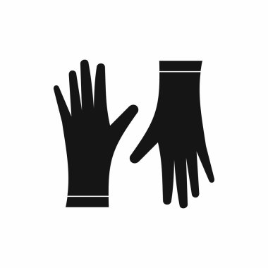 Koruyucu eldiven simgesi, basit tarzı