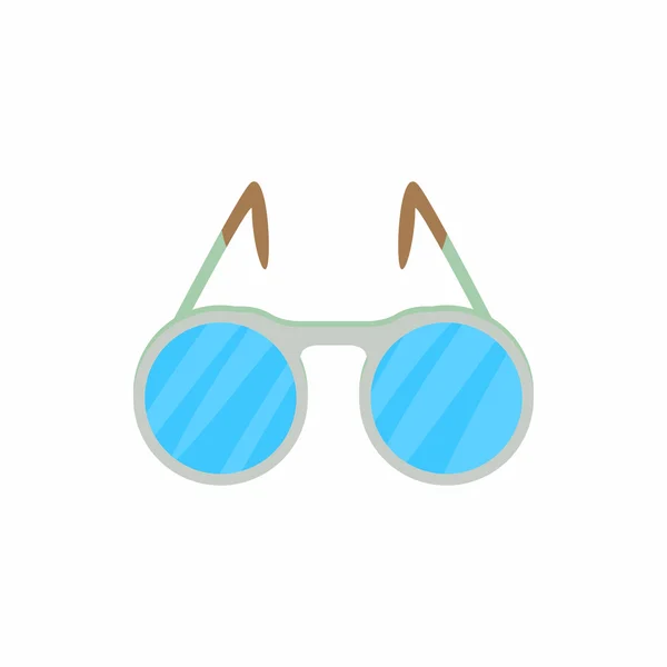 Gafas con icono de lentes redondas, estilo dibujos animados — Archivo Imágenes Vectoriales