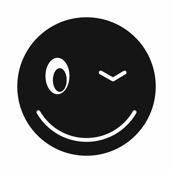 Icono emoticono Eyewink, estilo simple — Vector de stock