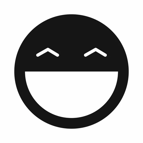 Emoticon rindo com ícone de boca aberta —  Vetores de Stock