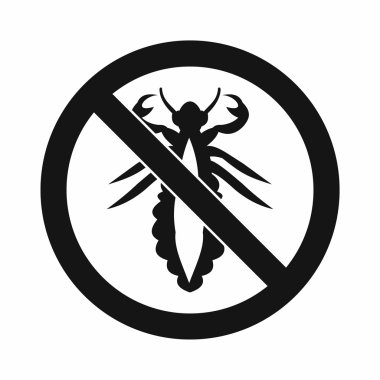 Hiçbir işe yaramaz işareti simgesi, basit tarzı