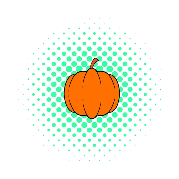 Pumpkin icon, pop-art style — Stock Vector