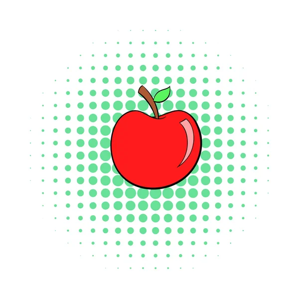 Apple icon, pop-art style — Stock Vector