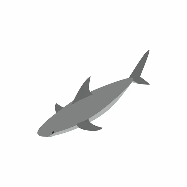 Hai-Ikone, isometrischer 3D-Stil — Stockvektor