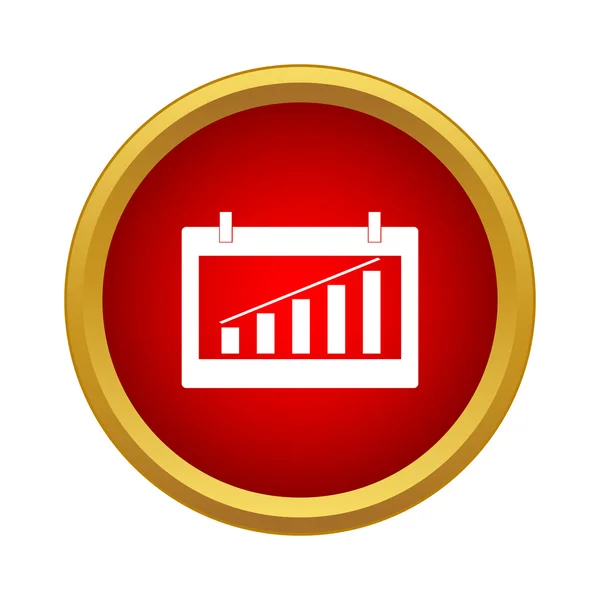 Chartsymbol, einfacher Stil — Stockvektor