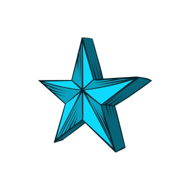 Simge star, çizilmiş tarzı el