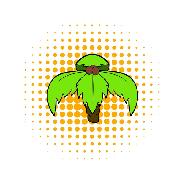 Icona della palma, stile pop-art — Vettoriale Stock