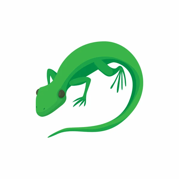 Icono de lagarto, estilo de dibujos animados — Vector de stock