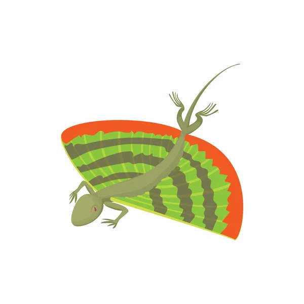 Icono de lagarto, estilo de dibujos animados — Vector de stock