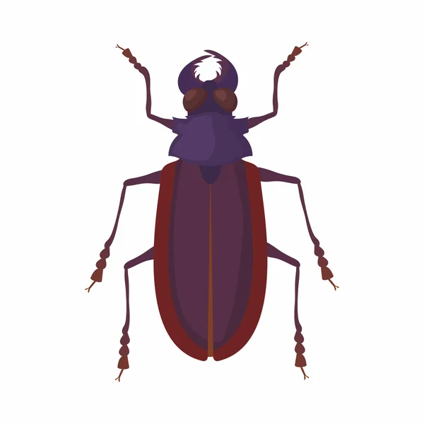 Icona bug, stile cartone animato — Vettoriale Stock