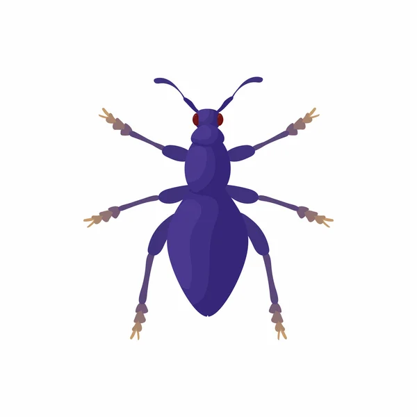 Icona bug, stile cartone animato — Vettoriale Stock