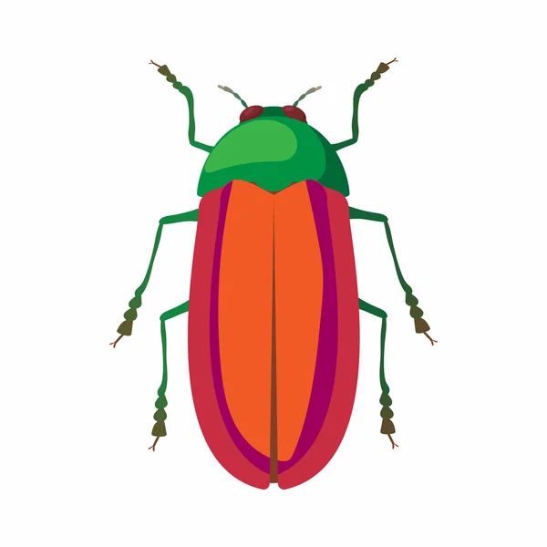 Bug icon, cartoon style — Stock Vector