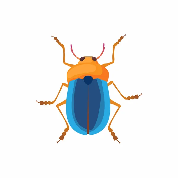 Icona bug, stile cartone animato — Vettoriale Stock