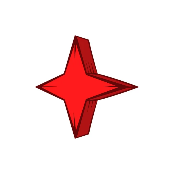 Hvězda ikonu, ručně tažené stylu — Stockový vektor