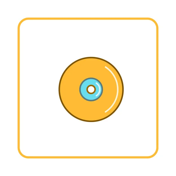 Icono de disco, estilo simple — Vector de stock