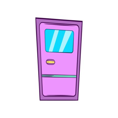 Tren kapı simgesi, karikatür tarzı