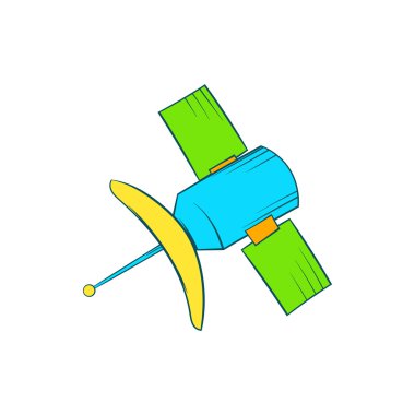 Uydu iletişim simgesi, karikatür tarzı