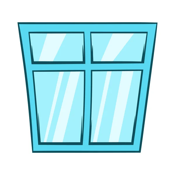 Fenster-Symbol, Cartoon-Stil — Stockvektor