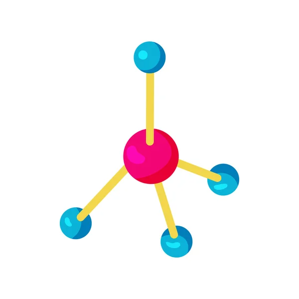 Εικονίδιο μόριο σε ύφος κινούμενων σχεδίων — Διανυσματικό Αρχείο