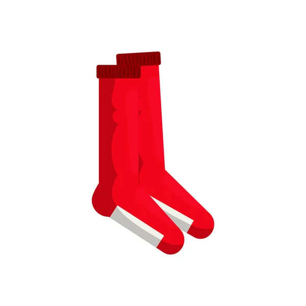 Rood voetbal gaiter pictogram, cartoon stijl — Stockvector