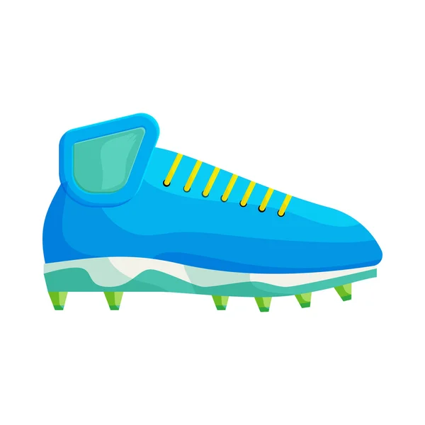 Football or soccer shoe icon, cartoon style — Stock Vector