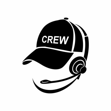 Kulaklık simgesi, basit tarzı erkek danışman