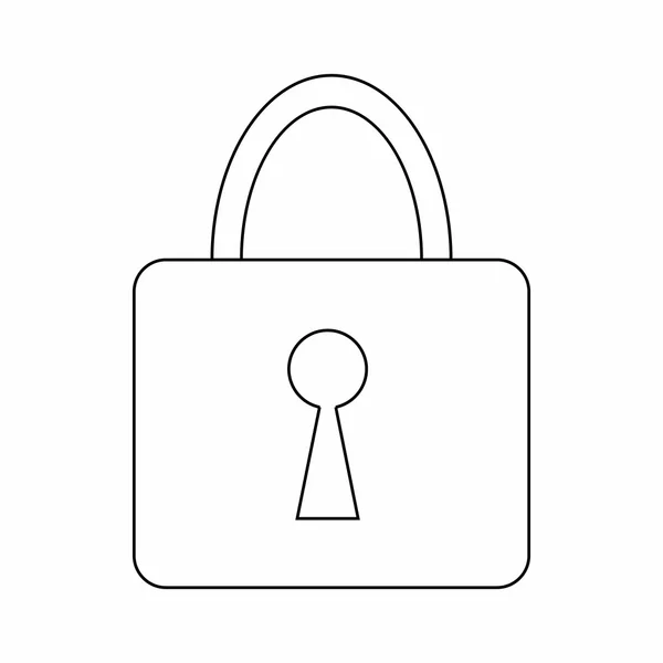 Readlock icon, thin line style — стоковый вектор