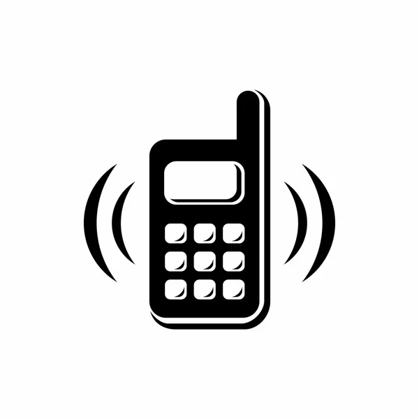 Telefon klingelt Ikone, einfacher Stil — Stockvektor