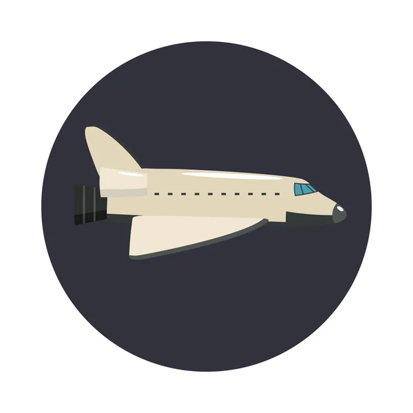 Icono de avión grande, estilo de dibujos animados — Vector de stock