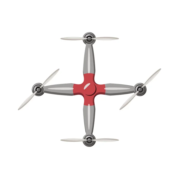 Drone ikon, tecknad stil — Stock vektor