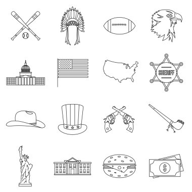 ABD Icons set, anahat stili