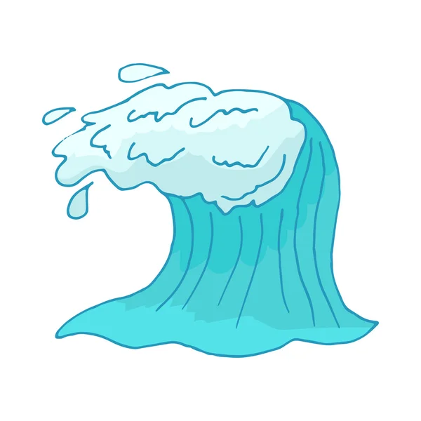 Water wave icon — Stock Vector