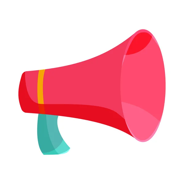 Ícone de alto-falante rosa, estilo cartoon —  Vetores de Stock