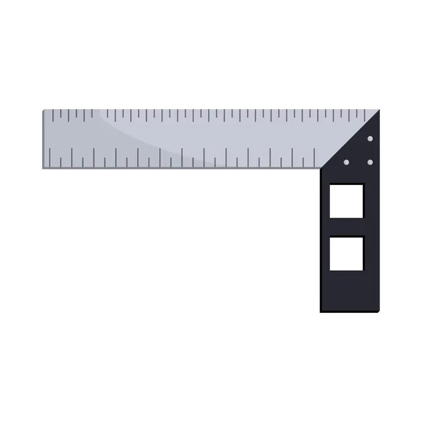 Konstruktion quadratisches Dreieck Symbol, Cartoon-Stil — Stockvektor