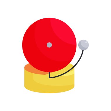 Yangın alarm simgesi, karikatür tarzı