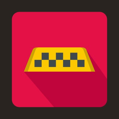 Denetleyicisi taksi simgesi, düz stil