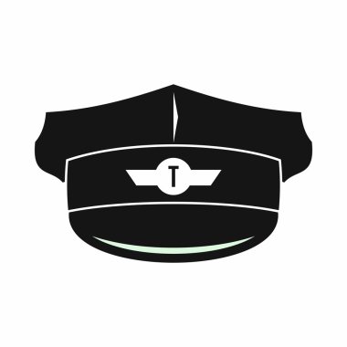Cap taksi sürücüsü simgesini, basit tarzı