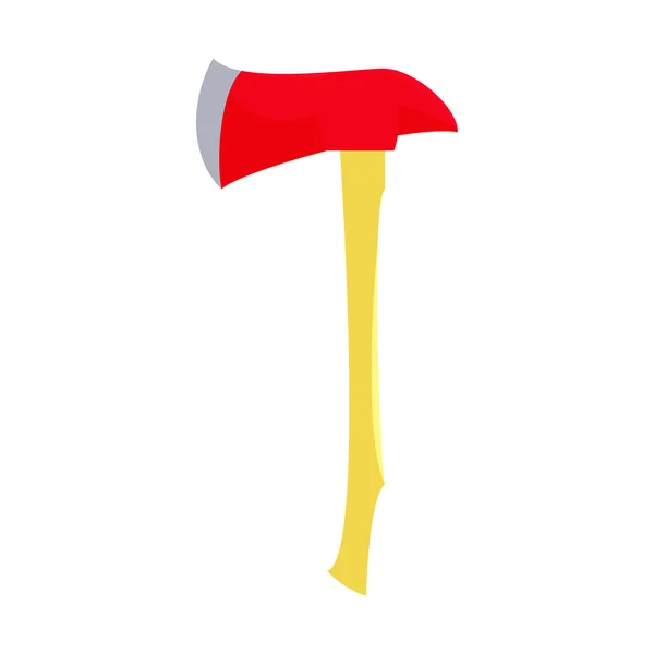 Ikone der roten Axt im Cartoon-Stil — Stockvektor