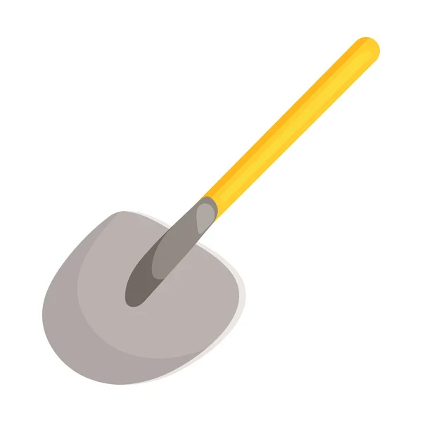 Shovel icon in cartoon style — Stock Vector