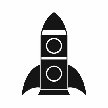 Roket simgesi, basit tarzı