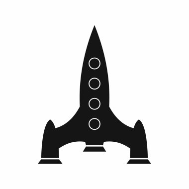 Roket simgesi, basit tarzı