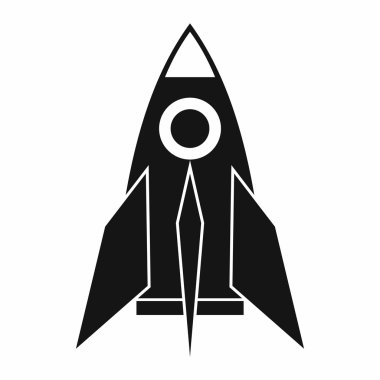Roket simgesi, basit tarzı