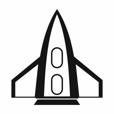 Roket simgesi, basit tarzı