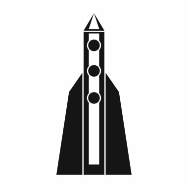 Roket simgesi, basit tarzı