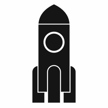 Roket simgesi, basit tarzı